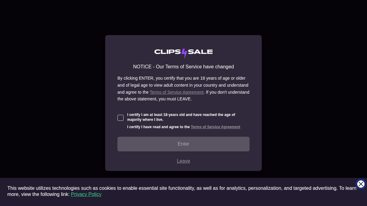 Clips4Sale · előnézete