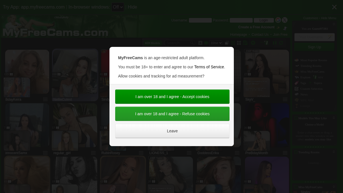 MyFreeCams · előnézete