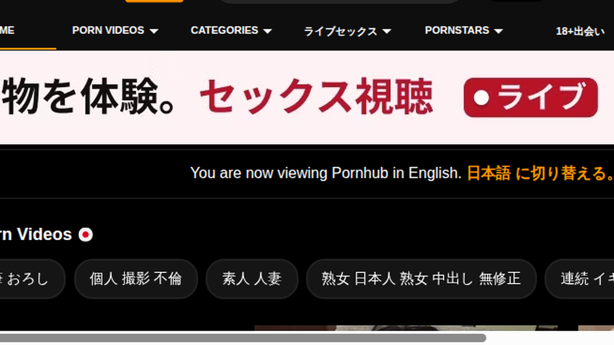 PornHub · előnézete