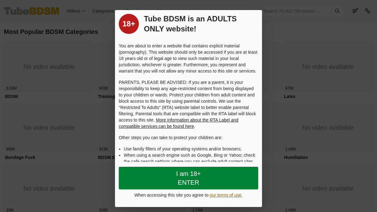 TubeBDSM · előnézete